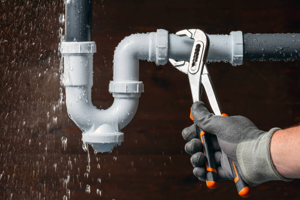 Professional Drain Cleaning technician working in Camden, IN